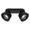 Plafondspot 2-lichts mat zwart exclusief GU10-ES111