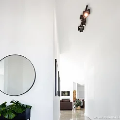 Plafondspot 3-lichts zwart incl.gu10