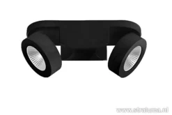 Plafondspot Montreal 2L balk zwart 3000