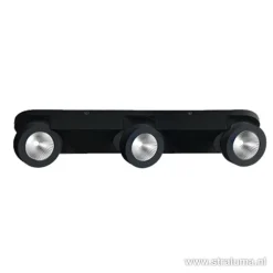 Plafondspot Montreal 3L balk zwart 3000k