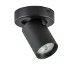 Plafondspot Oliver enkel tube zwart gu10