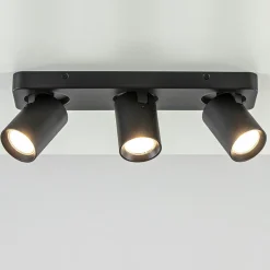 Plafondspot Oliver 3L balkzwart gu10