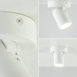 Plafondspot Oliver 1L tube wit gu10