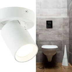 Plafondspot Oliver 1L tube wit gu10