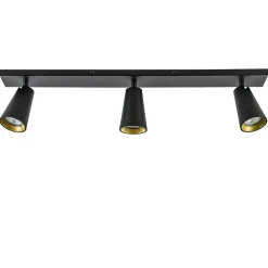 Plafondspot Petunia 3L balk zwart/goud