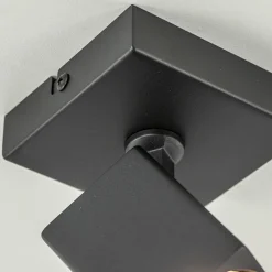 Plafondspot Quadro 1L zwart gu10