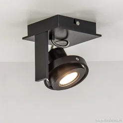 Plafondspot Quatro 1L zwart incl.gu10