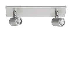Plafondspot Rain 2L balk nikkel IP44