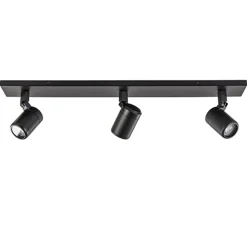 Plafondspot Rain 3L balk zwart gu10 IP44