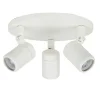 Plafondspot Rain 3L rond wit IP44