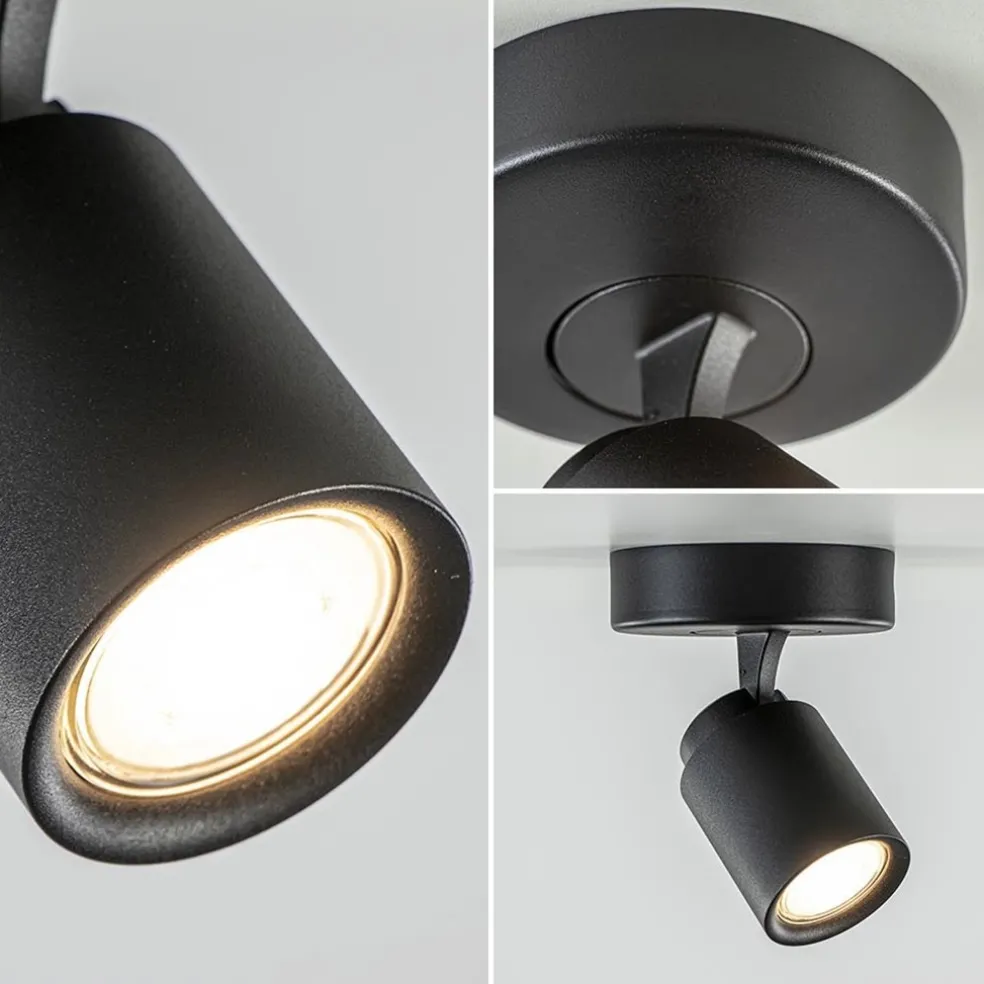 Plafondspot Razza 1L zwart gu10