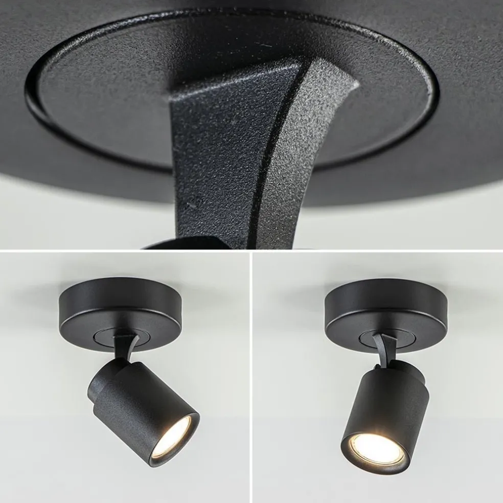 Plafondspot Razza 1L zwart gu10