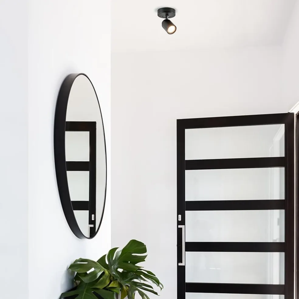 Plafondspot Razza 1L zwart gu10