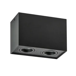 Plafondspot Rebel box 2l zwart gu10