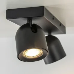 Plafondspot Solare 2l balk zwart