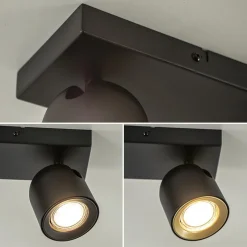 Plafondspot Solare 2l balk zwart