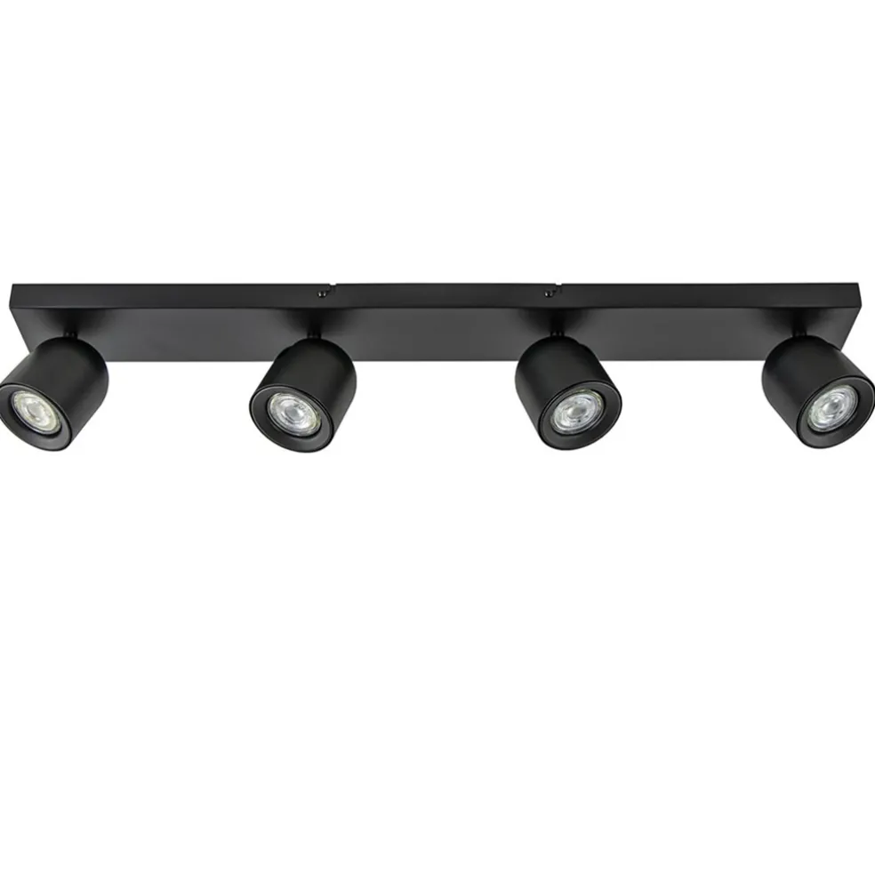 Plafondspot Solare 4l balk zwart
