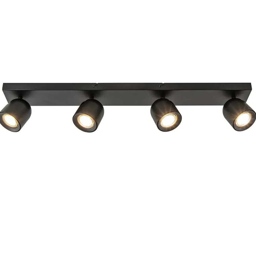 Plafondspot Solare 4l balk zwart