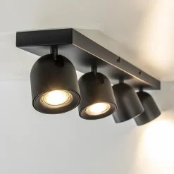 Plafondspot Solare 4l balk zwart
