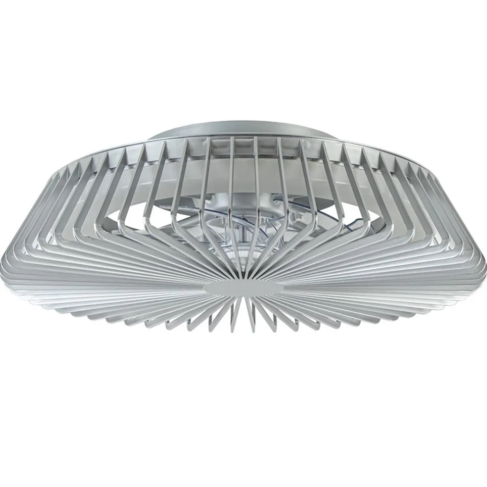 Plafondventilator Himalaya zilver ab+app