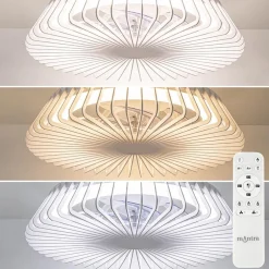 Plafondventilator mini wit inclusief dimbaar LED