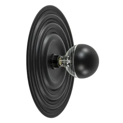 Plafond/wandlamp Saturn 42cm zwart