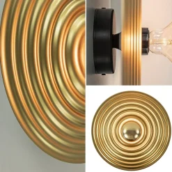 Plafond/wandlamp Saturn 56cm matgoud