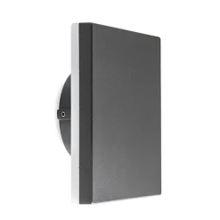 Plafond/wandlamp square antraciet