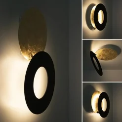 Plafond/wandlamp Vera 21 goldleaf/zwart