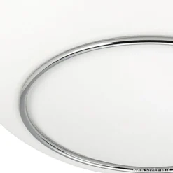 Plafonniere Tornado chroom/wit 38cm IP44