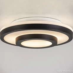 Plafonnière Master 435 zwart/glas IP44