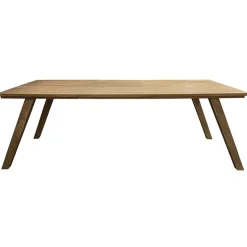 Rechthoekige eettafel gebleekt en geborsteld mangohout 220x100 cm