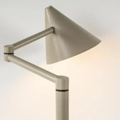 Retro tafellamp met kap verstelbaar zand