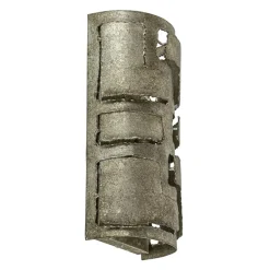 Robuuste wandlamp ambachtelijk zilver