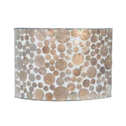 Romantische Schelpen wandlamp coin beige