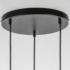 Ronde 3-lichts hanglamp cilinders mat zwart
