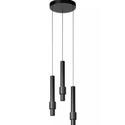 Ronde 3-lichts hanglamp cilinders inclusief LED