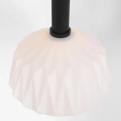 Ronde 3-lichts hanglamp met opaal witte glazen
