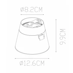 Ronde plafondspot verstelbaar wit GU10-ES111