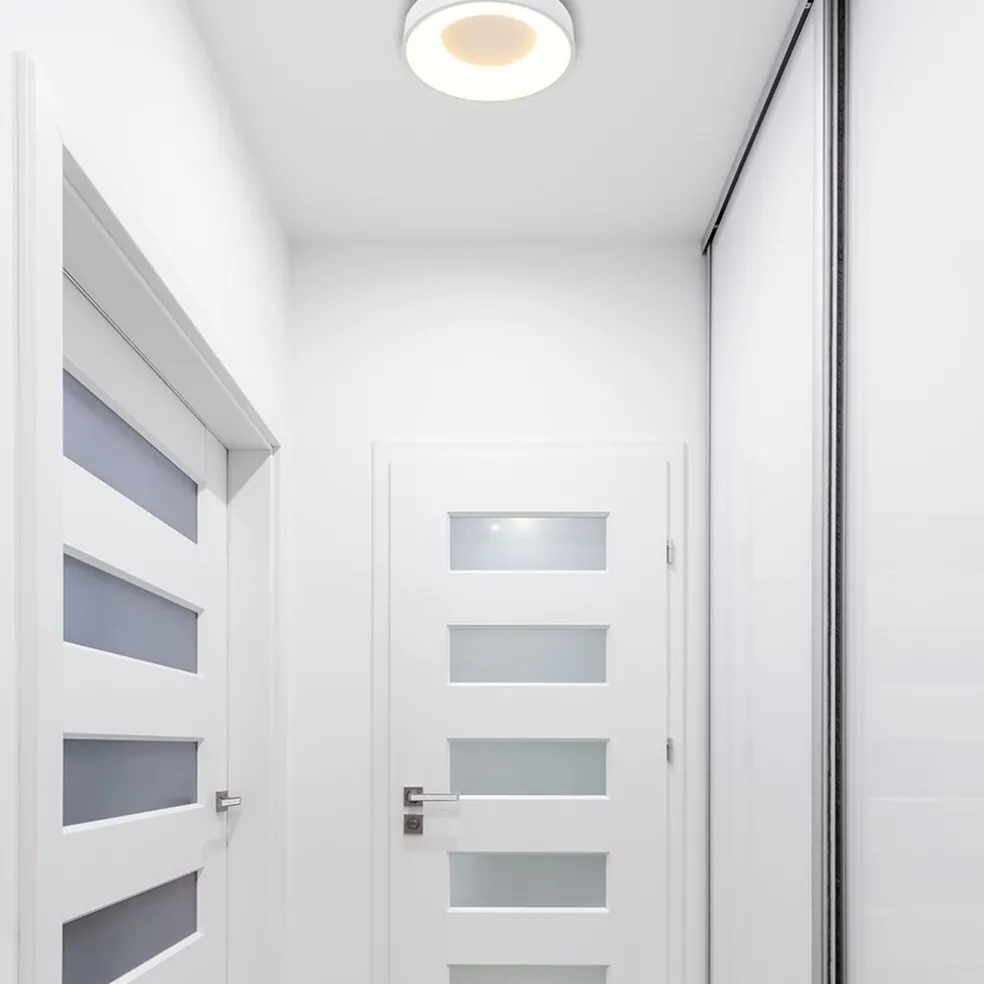 Ronde plafonnière wit inclusief LED