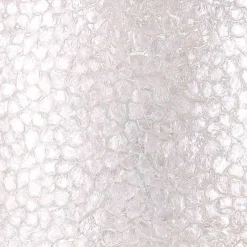 Ronde schelpen hanglamp wit/parelmoer 50 cm