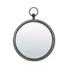 Ronde spiegel zink/grijs groot 46 cm