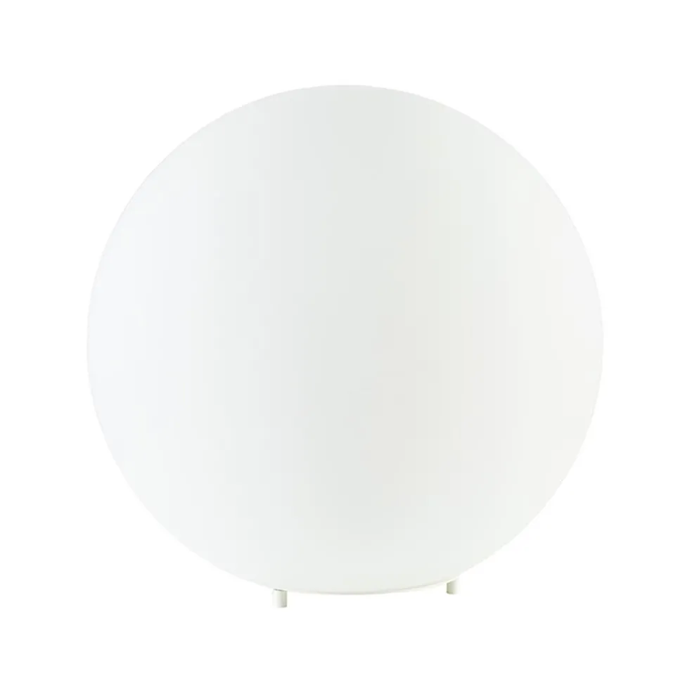 Ronde tafellamp opaal glas 30 cm