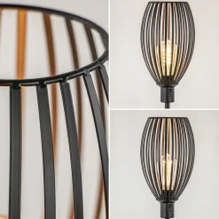 Scandinavische tafellamp mat zwart