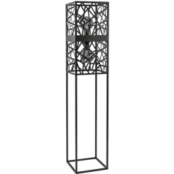 Scandinavische vloerlamp zwart frame