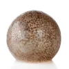 Schelpen tafellamp bol 40 cm creme-goud