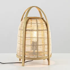 Sfeervolle tafellamp Jacinto naturel Light and Living
