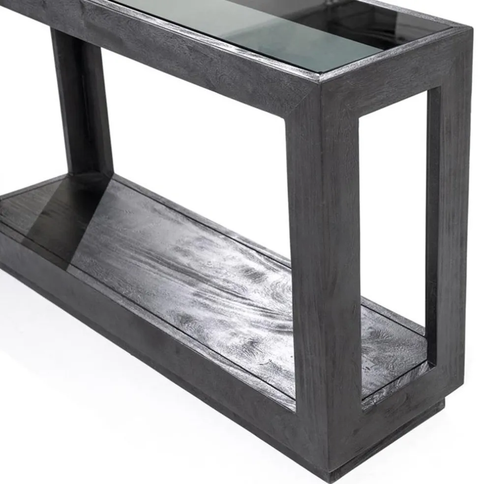 Sidetable Liam 120x35x75 cm - zwart