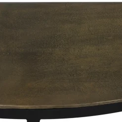 Sidetable Peto antiek brons met zwart 100x42x76 cm
