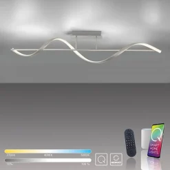 Smart plafondlamp LED spiraal staal